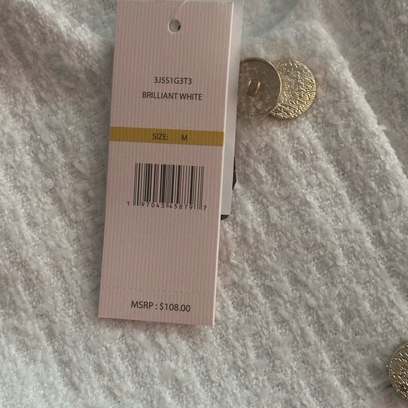 Nanette Lepore White Sleeveless Blouse MSRP $108.00 - Picture 3 of 5